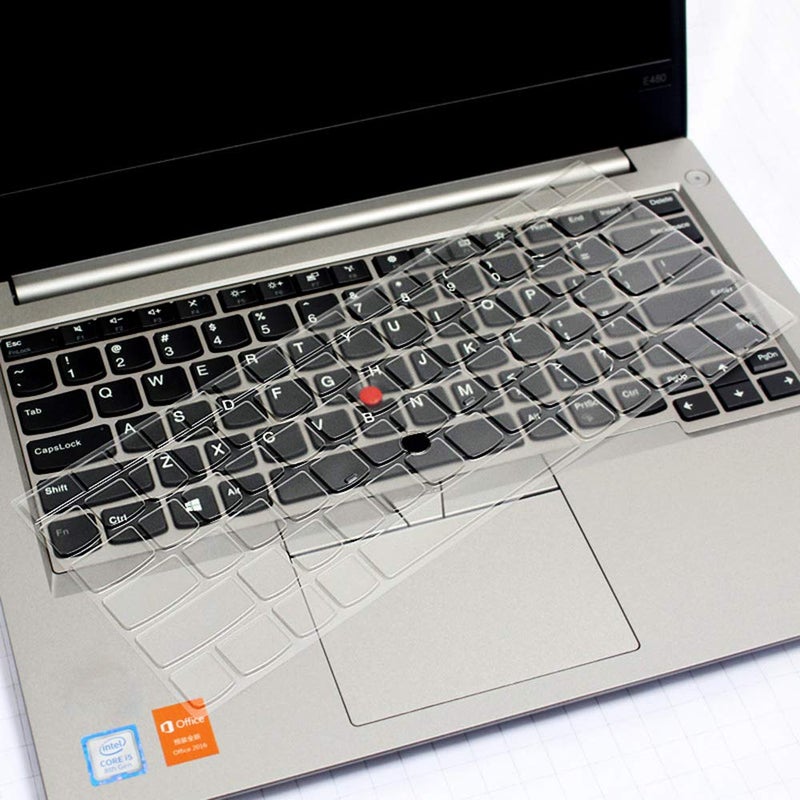 UHamn Clear Keyboard Cover Compatible for 14 inch Lenovo Thinkpad X1 Carbon 2017/2018, ThinkPad X1 Yoga 2rd/3rd Gen 2017/2018, ThinkPad A475 L460 L470 T460 T460p T460s T470 T470p T470s T480 T480S Laptop - Image 3